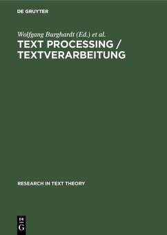 Cover Text Processing / Textverarbeitung (eBook, PDF)