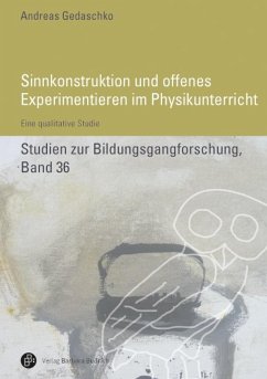 Cover Sinnkonstruktionen und offenes Experimentieren im Physikunterricht (eBook, PDF)