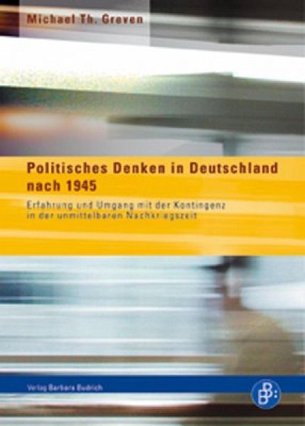 Politisches Denken in Deutschland nach 1945 (eBook, PDF)