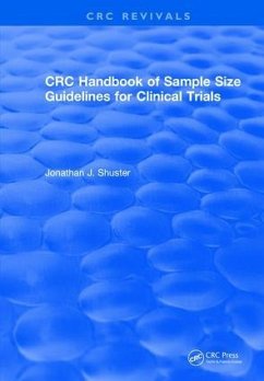 CRC Handbook of Sample Size Guidelines for Clinical Trials - Shuster, Jonathan J