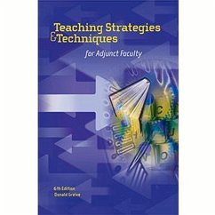 Teaching Strategies & Techniques for Adjunct Faculty - Greive, Donald