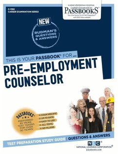 Pre-Employment Counselor (C-1396): Passbooks Study Guide Volume 1396 - National Learning Corporation