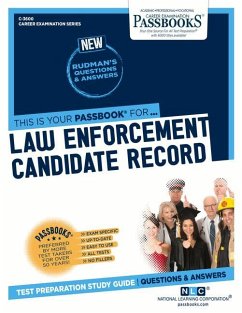 Law Enforcement Candidate Record (C-3600): Passbooks Study Guide Volume 3600 - National Learning Corporation