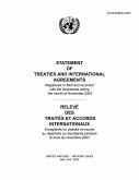 Statement of Treaties and International Agreements / Relevé des traités et accords internationaux (eBook, PDF)