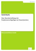 Eine Kurzdarstellung der Funktionsverbgefüge im Französischen (eBook, PDF)