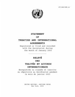 Statement of Treaties and International Agreements / Relevé des Traités et Accords Internationaux (eBook, PDF)