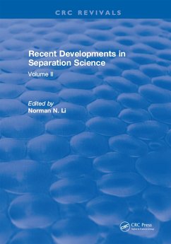 Cover Recent Developments in Separation Science (eBook, ePUB)
