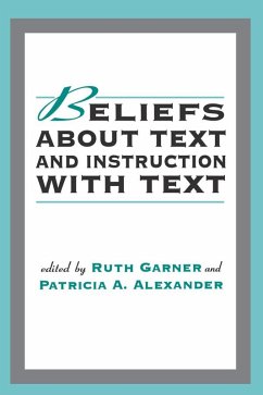 Cover Beliefs About Text and Instruction With Text (eBook, ePUB)