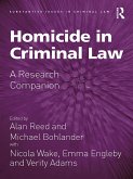 Homicide in Criminal Law (eBook, ePUB)