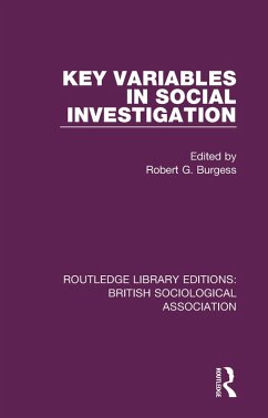 Key Variables in Social Investigation (eBook, ePUB)