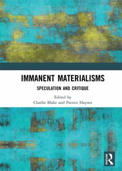 Cover Immanent Materialisms (eBook, PDF)