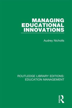Cover Managing Educational Innovations (eBook, ePUB)