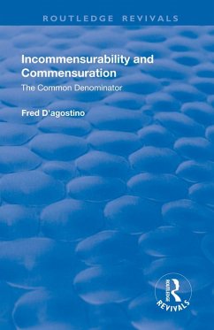 Cover Incommensurability and Commensuration: The Common Denominator (eBook, PDF)