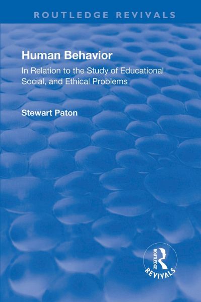 Revival: Human Behavior (1921) (eBook, ePUB)