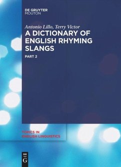 A Dictionary of English Rhyming Slangs - Lillo, Antonio;Victor, Terry