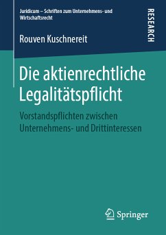 Die aktienrechtliche Legalitätspflicht (eBook, PDF) - Kuschnereit, Rouven