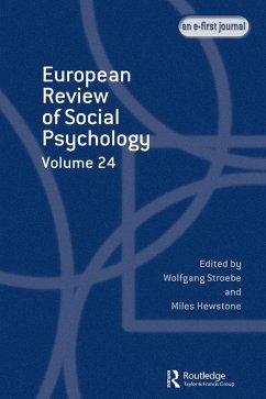 European Review of Social Psychology: Volume 24 (eBook, PDF) European Review of Social Psychology: Volume 24 (eBook, PDF)