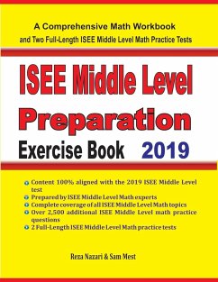 ISEE Middle Level Math Preparation Exercise Book - Nazari, Reza; Mest, Sam