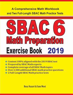 SBAC 6 Math Preparation Exercise Book - Nazari, Reza; Mest, Sam