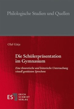 Cover Die Schülerpräsentation im Gymnasium