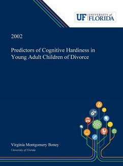 Predictors of Cognitive Hardiness in Young Adult Children of Divorce - Boney, Virginia