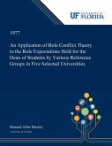 An Application of Role Conflict Theory to the Role Expectations Held for the Dean of Students by Various Reference Groups in Five Selected Universities