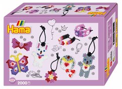 Hama 3508 - Bügelperlen, Geschenkpackung Modeschmuck, 2000 Midi-Perlen und Zubehör