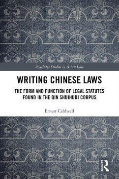 Writing Chinese Laws (eBook, ePUB) - Caldwell, Ernest