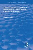 A Critical, Old-Spelling Edition of William Rowley's A New Wonder, A Woman Never Vexed (eBook, PDF)