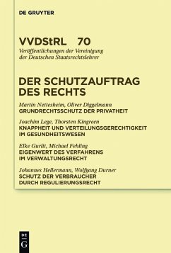 Der Schutzauftrag des Rechts (eBook, PDF) - Nettesheim, Martin; Diggelmann, Oliver; Lege, Joachim; Al., Et