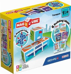 Carletto 507015 - GEOMAG MAGICUBE Transport, Magnetisches Aufbausystem, 4 Würfel