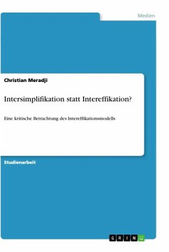 Intersimplifikation statt Intereffikation? - Meradji, Christian