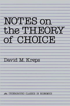 Notes On The Theory Of Choice (eBook, PDF) - Kreps, David