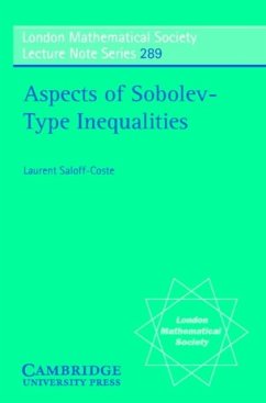 Aspects of Sobolev-Type Inequalities (eBook, PDF) - Saloff-Coste, Laurent
