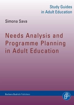 Needs Analysis and Programme Planning in Adult Education (eBook, PDF) - Sava, Simona
