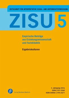 ZISU - Zeitschrift für interpretative Schul- und Unterrichtsforschung (eBook, PDF)