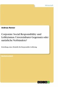 Corporate Social Responsibility und Lobbyismus. Unvereinbarer Gegensatz oder natürliche Verbündete?