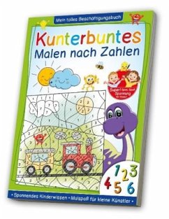 Cover Kunterbuntes Malen nach Zahlen - Fahrzeuge, Dinos