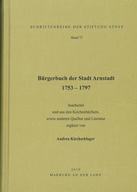 Bürgerbuch der Stadt Arnstadt 1753 - 1797