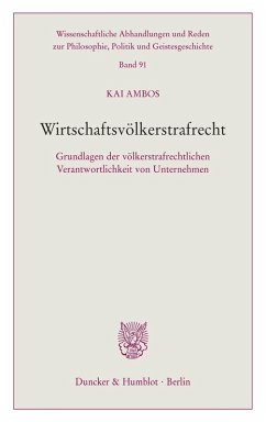 Wirtschaftsvölkerstrafrecht. (eBook, ePUB) - Ambos, Kai