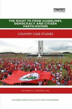 The Right to Food Guidelines, Democracy and Citizen Participation - Cresswell Riol, Katharine S E