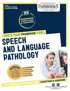 Speech and Language Pathology (Nt-33): Passbooks Study Guide Volume 33 - National Learning Corporation