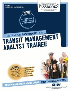 Transit Management Analyst Trainee (C-3228): Passbooks Study Guide Volume 3228 - National Learning Corporation