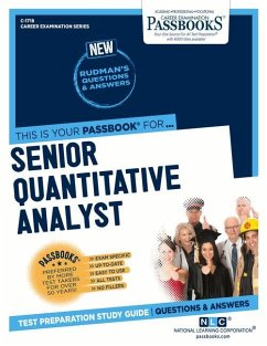 Senior Quantitative Analyst (C-1718): Passbooks Study Guide Volume 1718 - National Learning Corporation