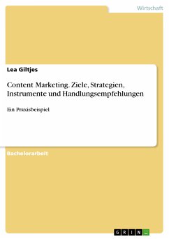 Content Marketing. Ziele, Strategien, Instrumente und Handlungsempfehlungen (eBook, PDF) - Giltjes, Lea