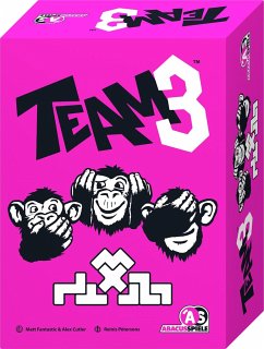 Pegasus ABA64192 - TEAM3 pink, Familienspiel, Aktionsspiel, Stapelspiel