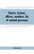 Charter, by-laws, officers, members,... - Bild 1
