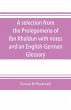 A selection from the Prolegomena of Ibn... - Bild 1