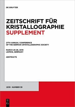 Cover 27th Annual Conference of the German Crystallographic Society, March 25-28, 2019, Leipzig, Germany (eBook, PDF)
