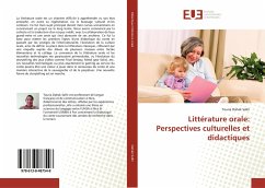 Littérature orale: Perspectives culturelles et didactiques - Dahak Salhi, Touria